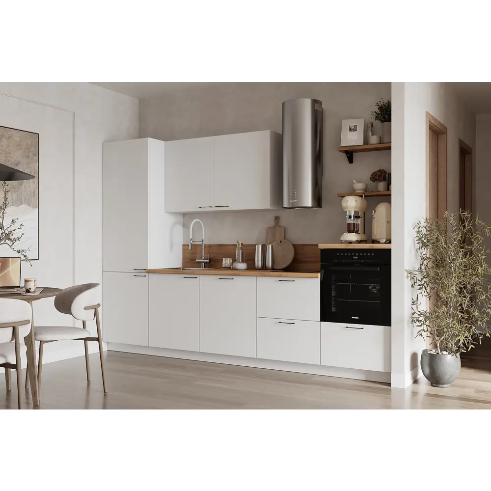 Фото Кухонный гарнитур Лизет Арника 00-00285725а 300x240x60 см ЛДСП цвет белый Фото Кухонный гарнитур Лизет Арника 00-00285725а 300x240x60 см ЛДСП цвет белый