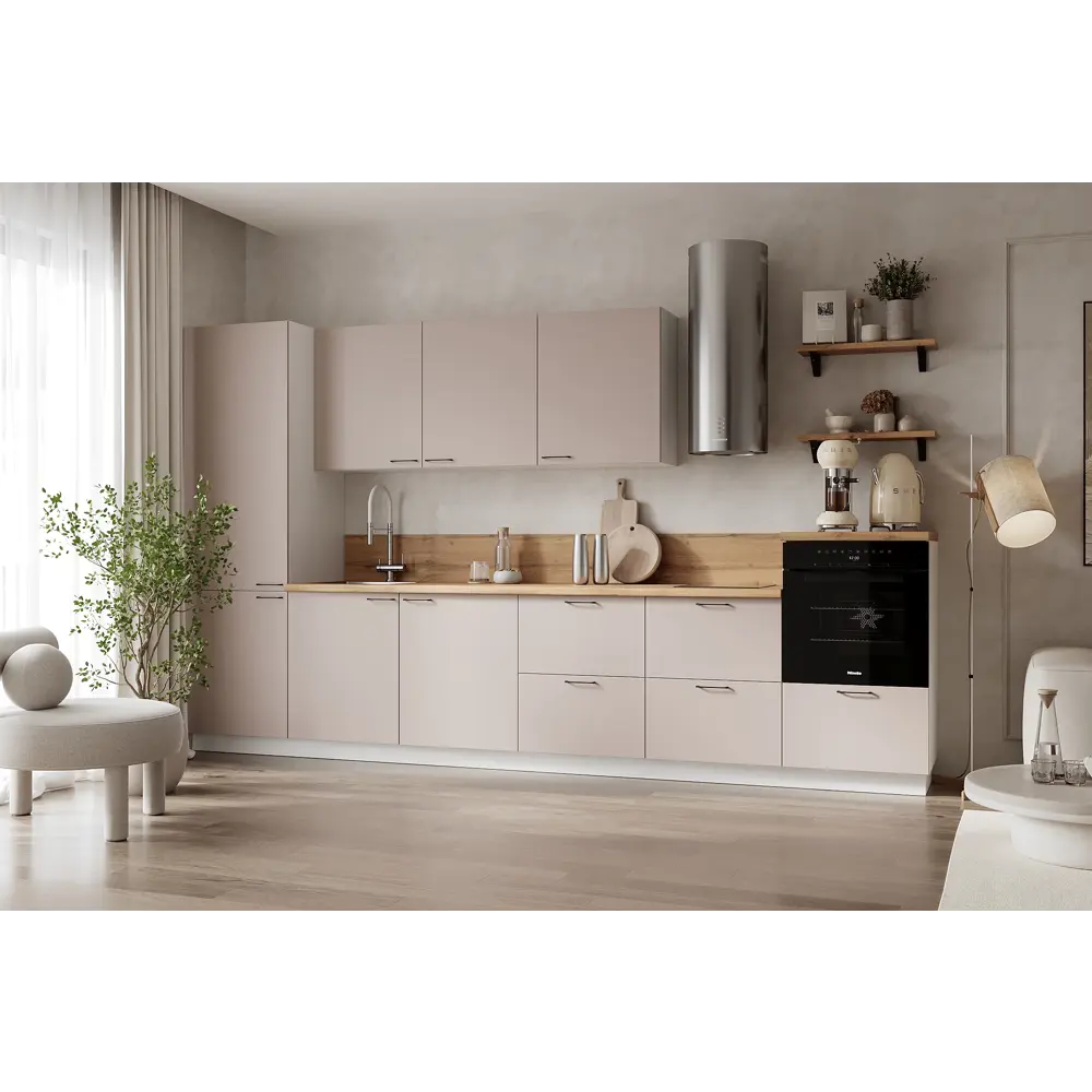 Фото Кухонный гарнитур Лизет Арника 00-00285610а 360x240x60 см ЛДСП цвет бежевый Фото Кухонный гарнитур Лизет Арника 00-00285610а 360x240x60 см ЛДСП цвет бежевый