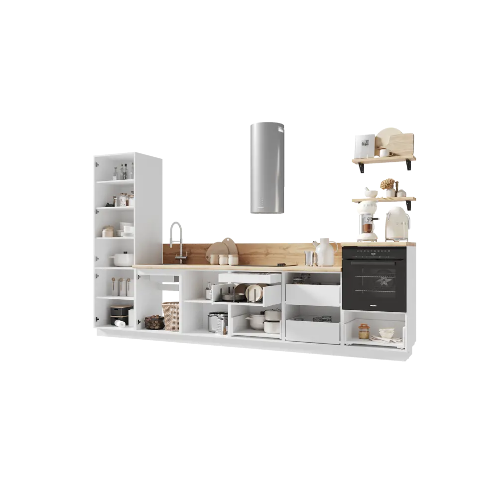 Фото 5 Кухонный гарнитур Лизет Арника 00-00285559а 360x240x60 см ЛДСП цвет бежевый Фото 5 Кухонный гарнитур Лизет Арника 00-00285559а 360x240x60 см ЛДСП цвет бежевый