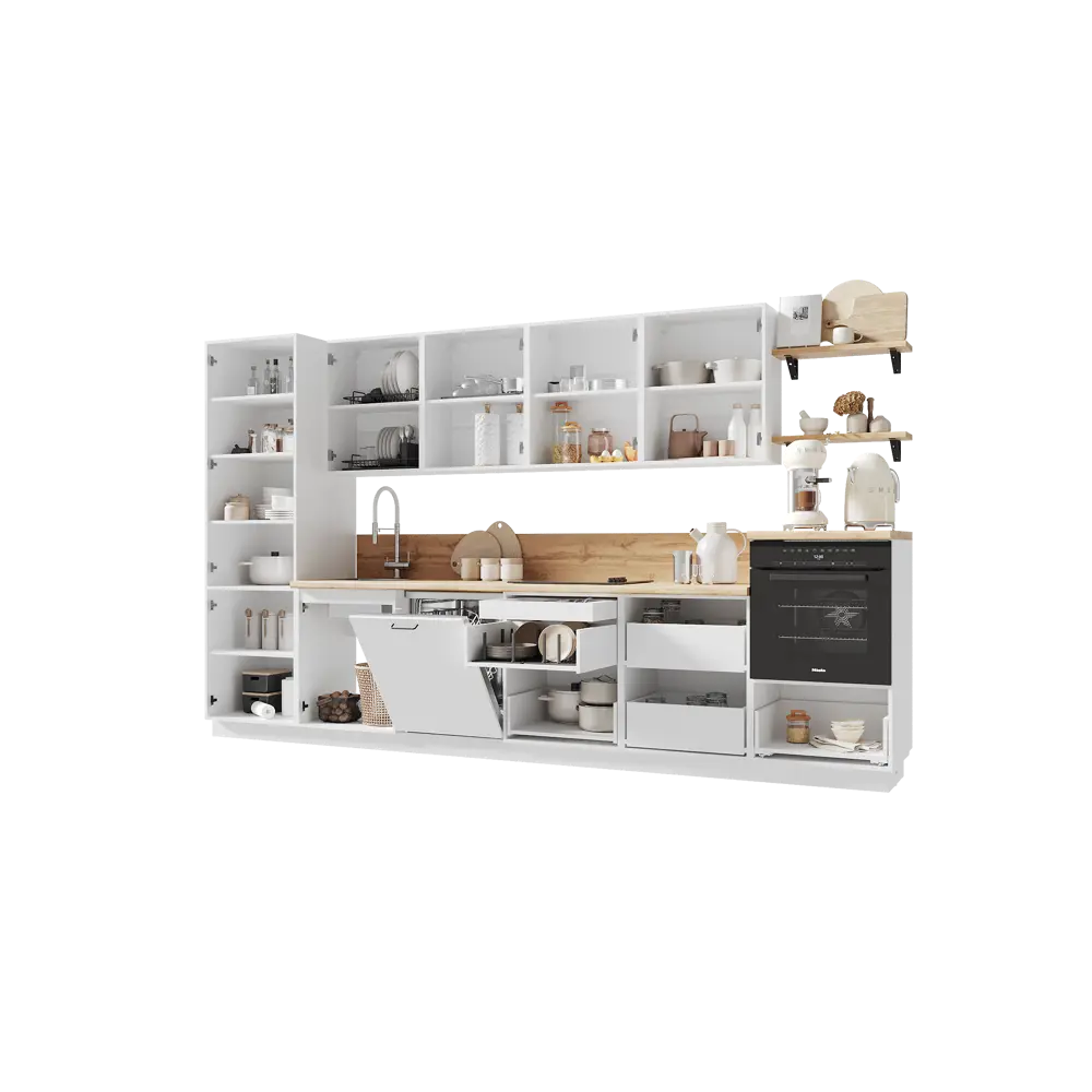 Фото 5 Кухонный гарнитур Лизет Арника 00-00285736а 360x240x60 см ЛДСП цвет белый Фото 5 Кухонный гарнитур Лизет Арника 00-00285736а 360x240x60 см ЛДСП цвет белый