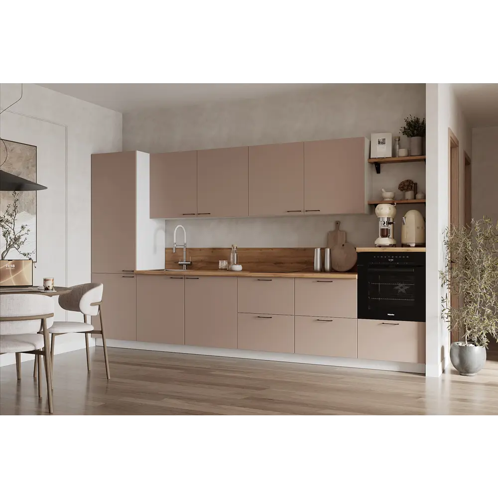 Фото Кухонный гарнитур Лизет Арника 00-00286038а 360x240x60 см ЛДСП цвет коричневый