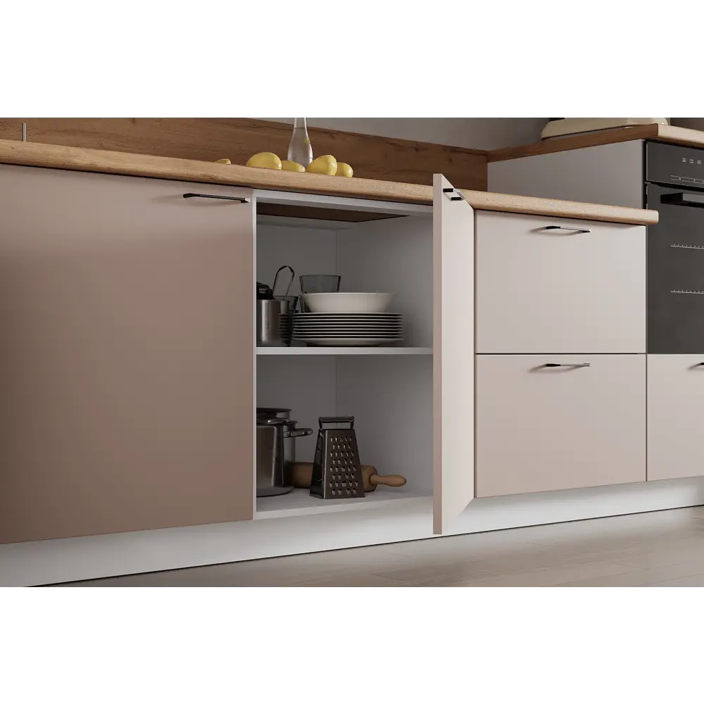 Фото 4 Кухонный гарнитур Лизет Арника 00-00286038а 360x240x60 см ЛДСП цвет коричневый