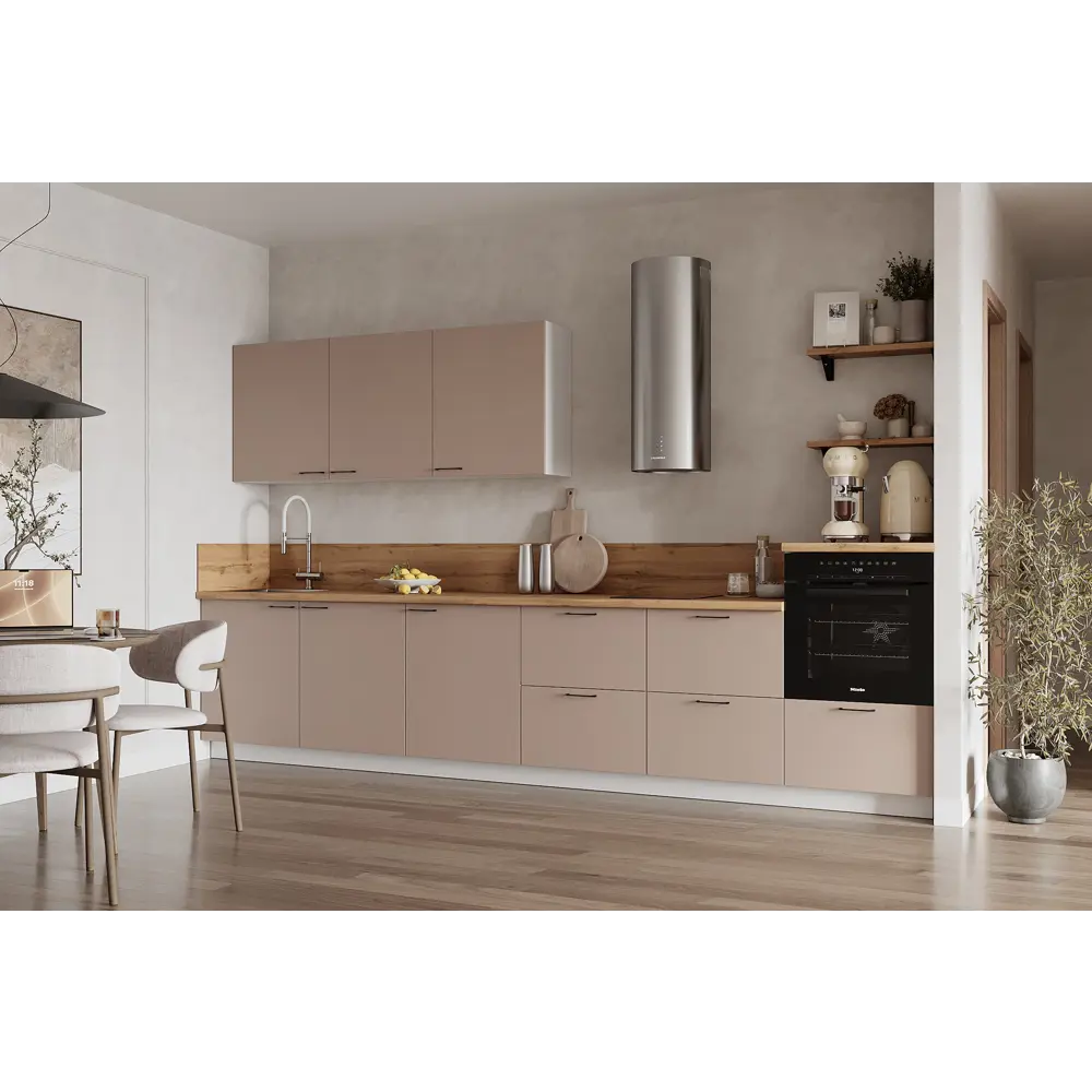 Фото Кухонный гарнитур Лизет Арника 00-00286033а 360x240x60 см ЛДСП цвет коричневый