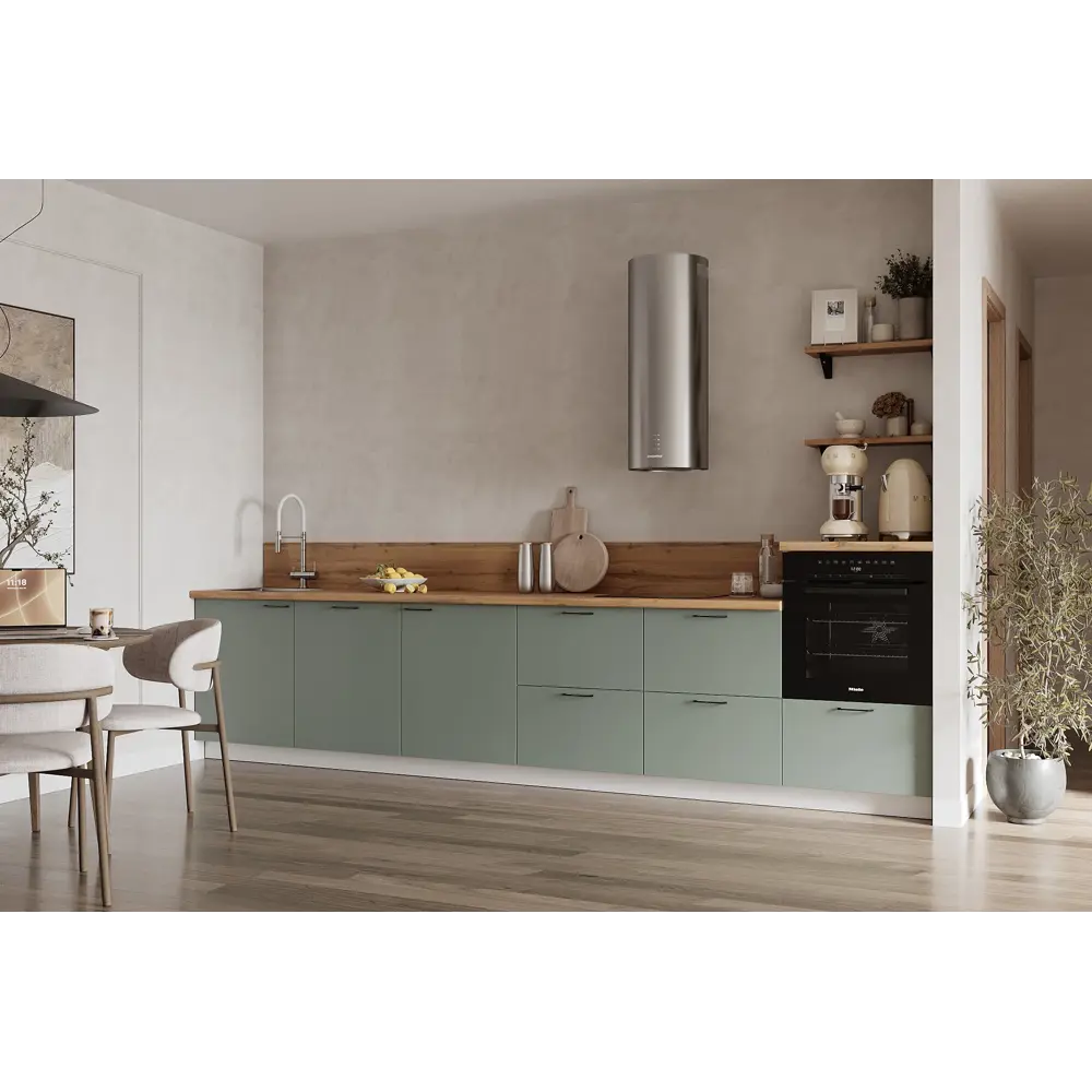 Фото Кухонный гарнитур Лизет Арника 00-00286159а 360x240x60 см ЛДСП цвет зеленый