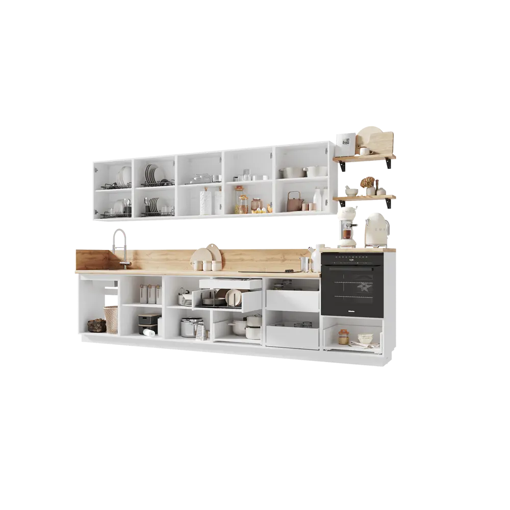 Фото 5 Кухонный гарнитур Лизет Арника 00-00286160а 360x240x60 см ЛДСП цвет зеленый Фото 5 Кухонный гарнитур Лизет Арника 00-00286160а 360x240x60 см ЛДСП цвет зеленый