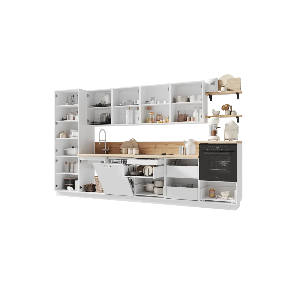 Фото 5 Кухонный гарнитур Лизет Арника 00-00286163а 360x240x60 см ЛДСП цвет зеленый Фото 5 Кухонный гарнитур Лизет Арника 00-00286163а 360x240x60 см ЛДСП цвет зеленый