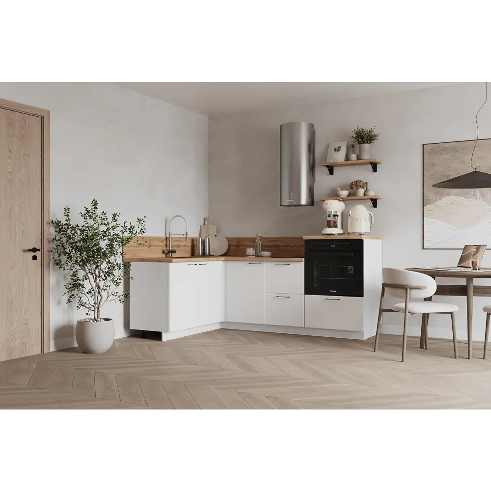 Фото Кухонный гарнитур Лизет Арника 00-00287822а 360x240x60 см ЛДСП цвет белый Фото Кухонный гарнитур Лизет Арника 00-00287822а 360x240x60 см ЛДСП цвет белый