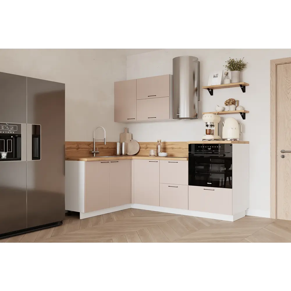 Фото Кухонный гарнитур Лизет Арника 00-00287743а 360x240x60 см ЛДСП цвет коричневый