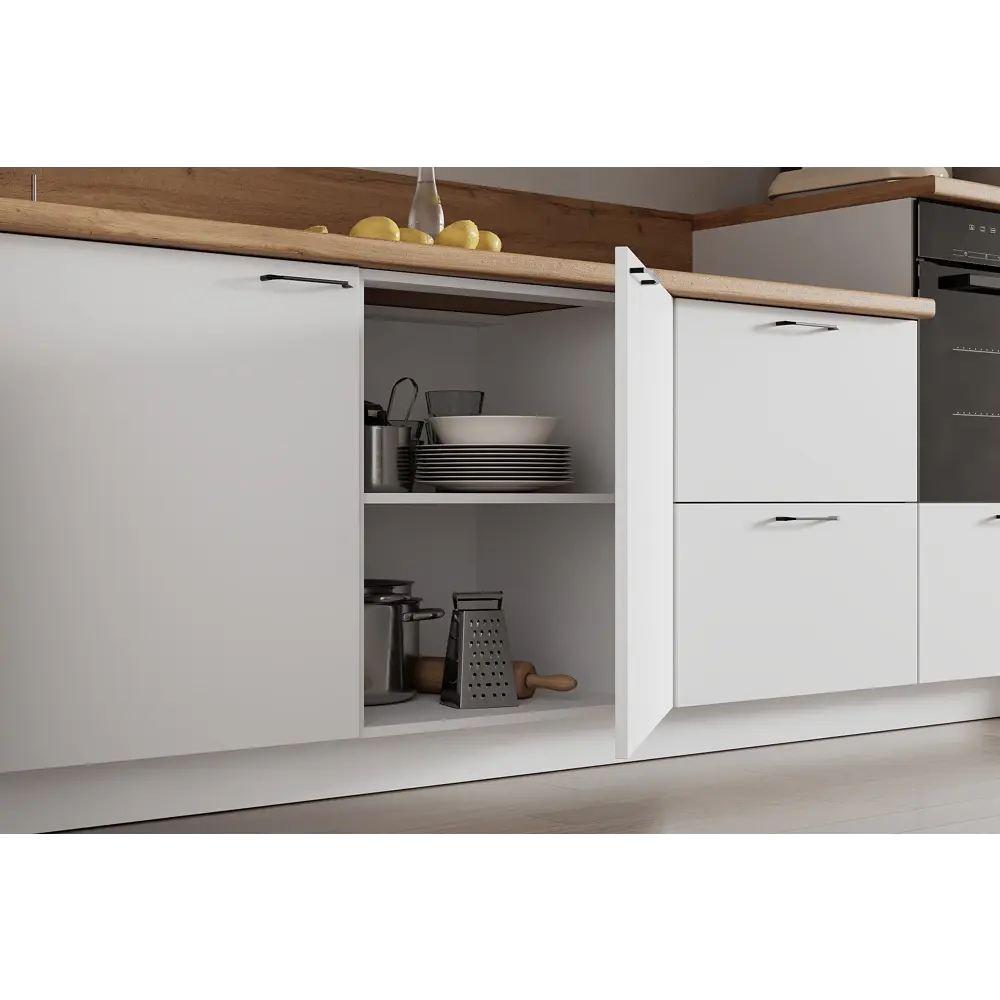 Фото 4 Кухонный гарнитур Лизет Арника 00-00287804а 390x240x60 см ЛДСП цвет белый Фото 4 Кухонный гарнитур Лизет Арника 00-00287804а 390x240x60 см ЛДСП цвет белый