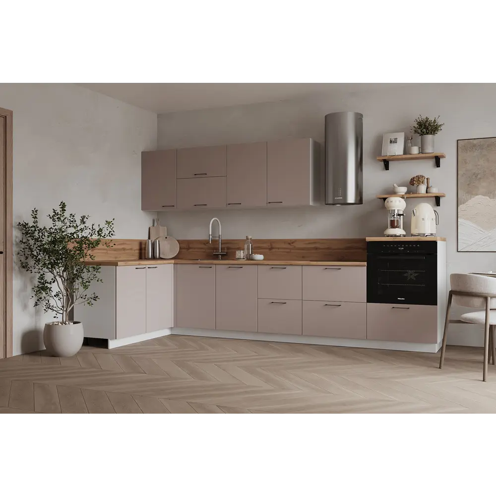 Фото Кухонный гарнитур Лизет Арника 00-00287896а 465x240x60 см ЛДСП цвет бежевый Фото Кухонный гарнитур Лизет Арника 00-00287896а 465x240x60 см ЛДСП цвет бежевый