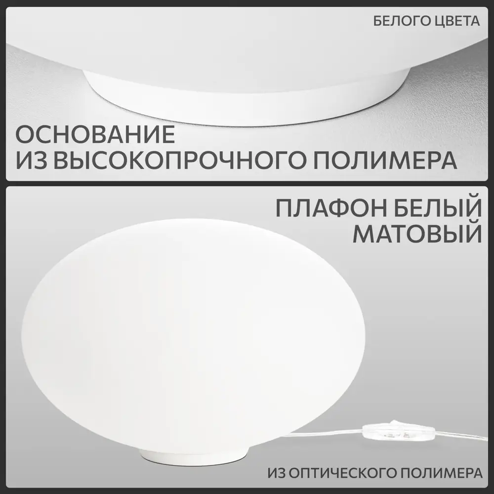 Фото 4 Настольная лампа Citilux Ron Cl941e28t0 цвет белый