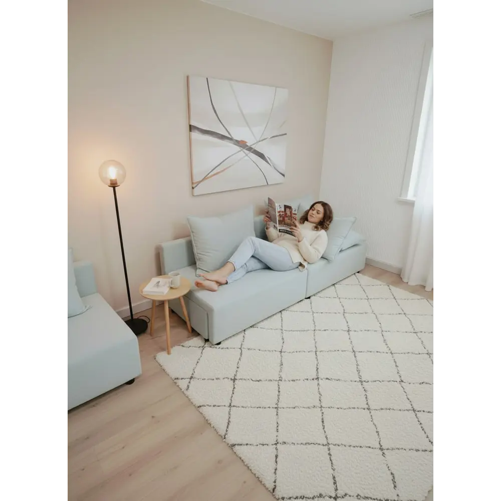 Фото 6 Диван раскладной Cityhd Страсбург 188x55x68 см рогожка цвет бирюзовый Фото 6 Диван раскладной Cityhd Страсбург 188x55x68 см рогожка цвет бирюзовый