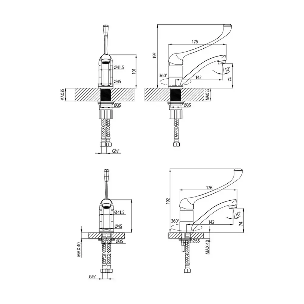 Фото 4 Смеситель для раковины Lemark Project LM4637C Фото 4 Смеситель для раковины Lemark Project LM4637C