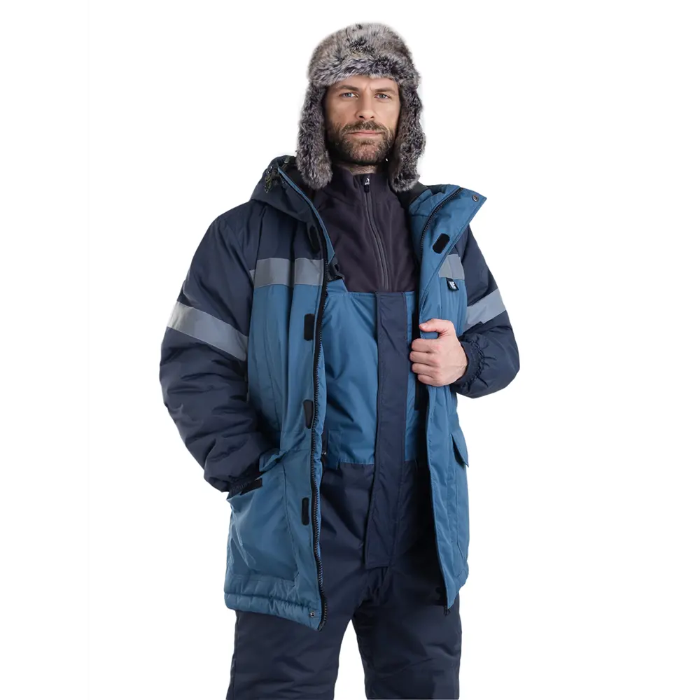 Фото 4 Костюм рабочий утепленный New Energy cиний размер 56-58 рост 182-188 см