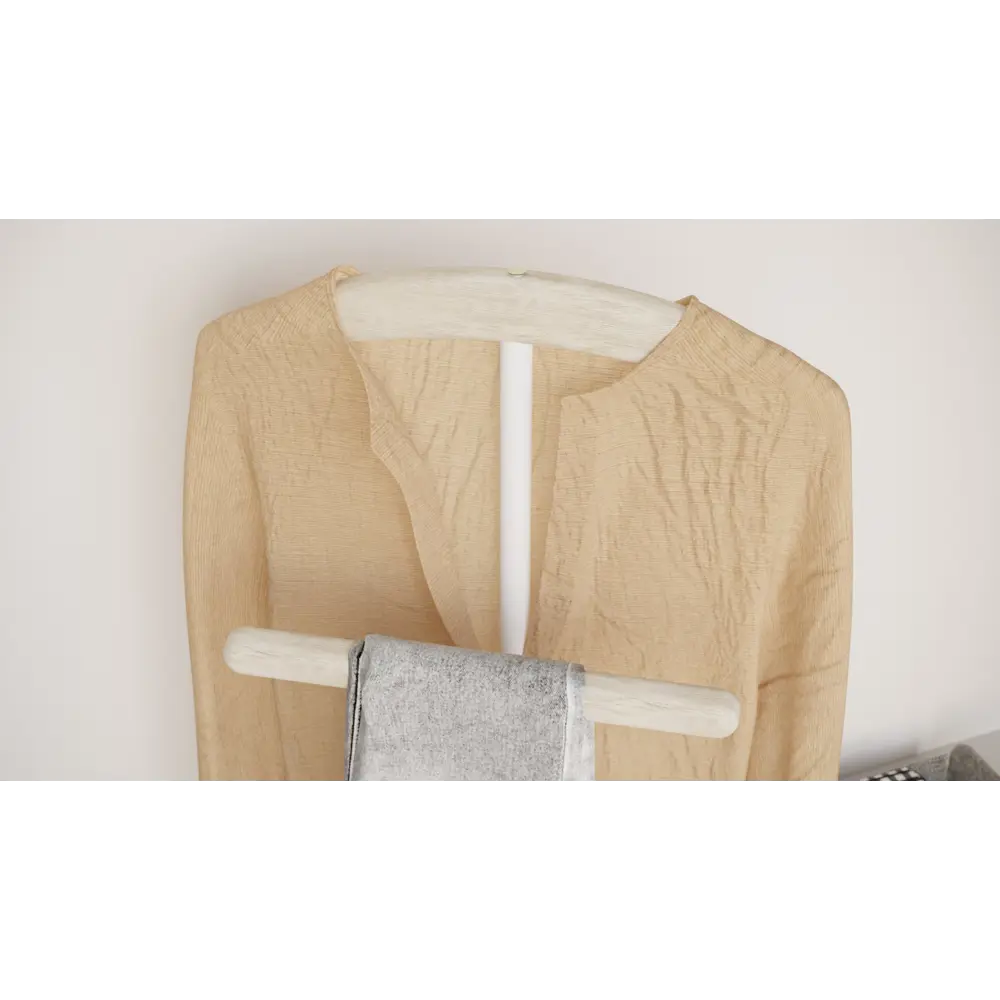 Фото 3 Напольная вешалка Калифорния мебель Калифорния 50x105x28 см МДФ цвет белый, беленый дуб Фото 3 Напольная вешалка Калифорния мебель Калифорния 50x105x28 см МДФ цвет белый, беленый дуб