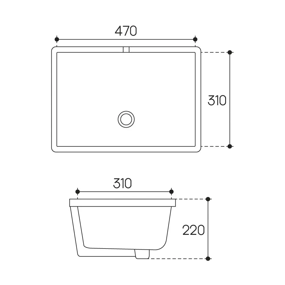 Фото 7 Раковина Aqueduto sotto SOT0210 53см цвет белый глянцевый
