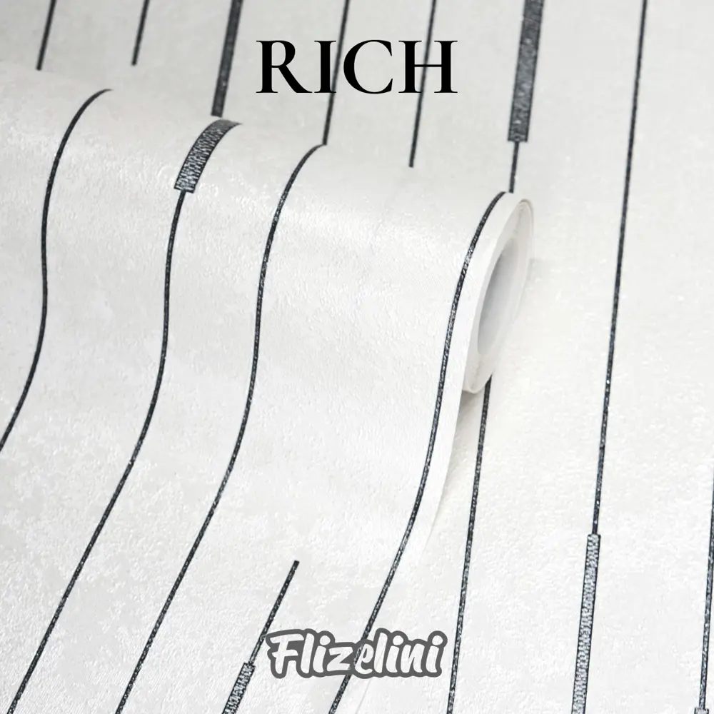 Фото Обои флизелиновые Flizelini 1.06 м цвет 2087-21 - черные полоски на белом фоне 2087-21 Фото Обои флизелиновые Flizelini 1.06 м цвет 2087-21 - черные полоски на белом фоне 2087-21