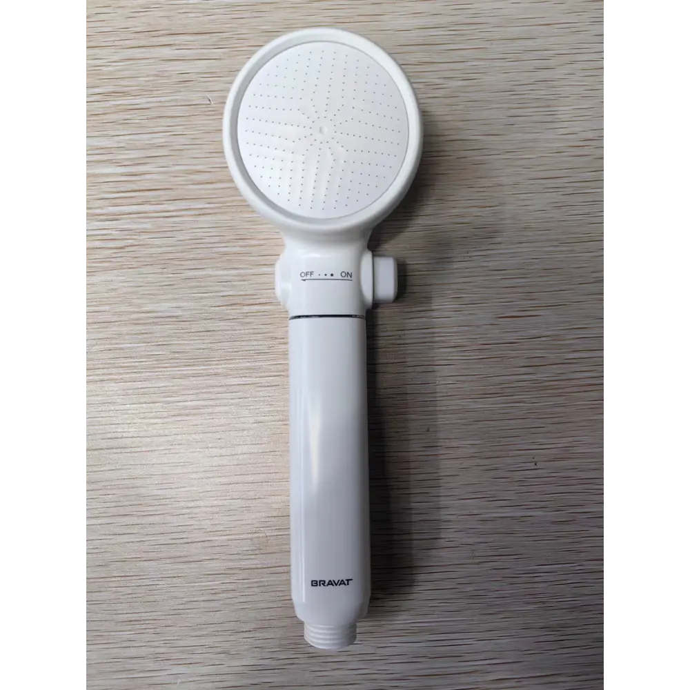 Фото Лейка для душа Bravat D2254WM-SW 1 режимная цвет белый Фото Лейка для душа Bravat D2254WM-SW 1 режимная цвет белый