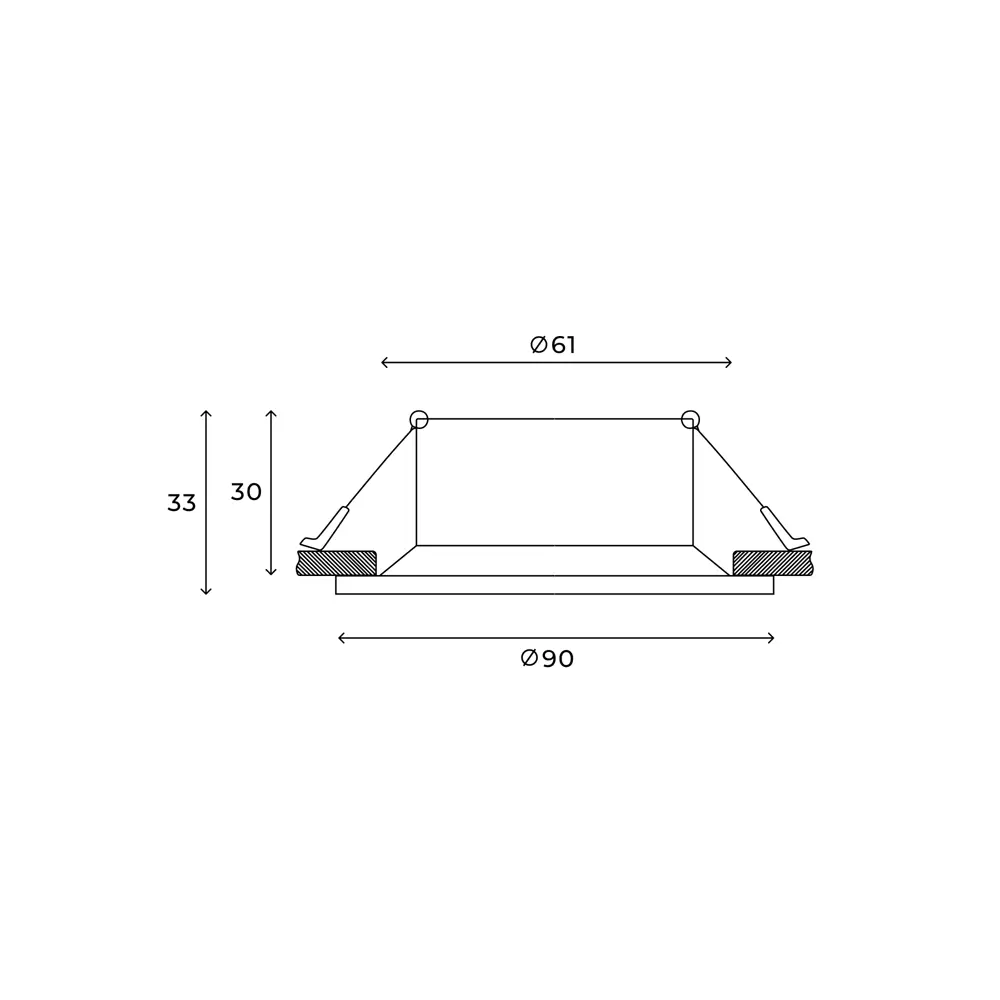 Фото 5 Светильник точечный встраиваемый Hesby lighting Glow Hsbl_0221 под отверстие 61 мм GU10 цвет черный