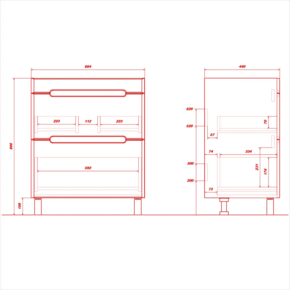 Фото 4 Тумба под раковину Ruvann Aqvi 70 напольная цвет Голд крафт