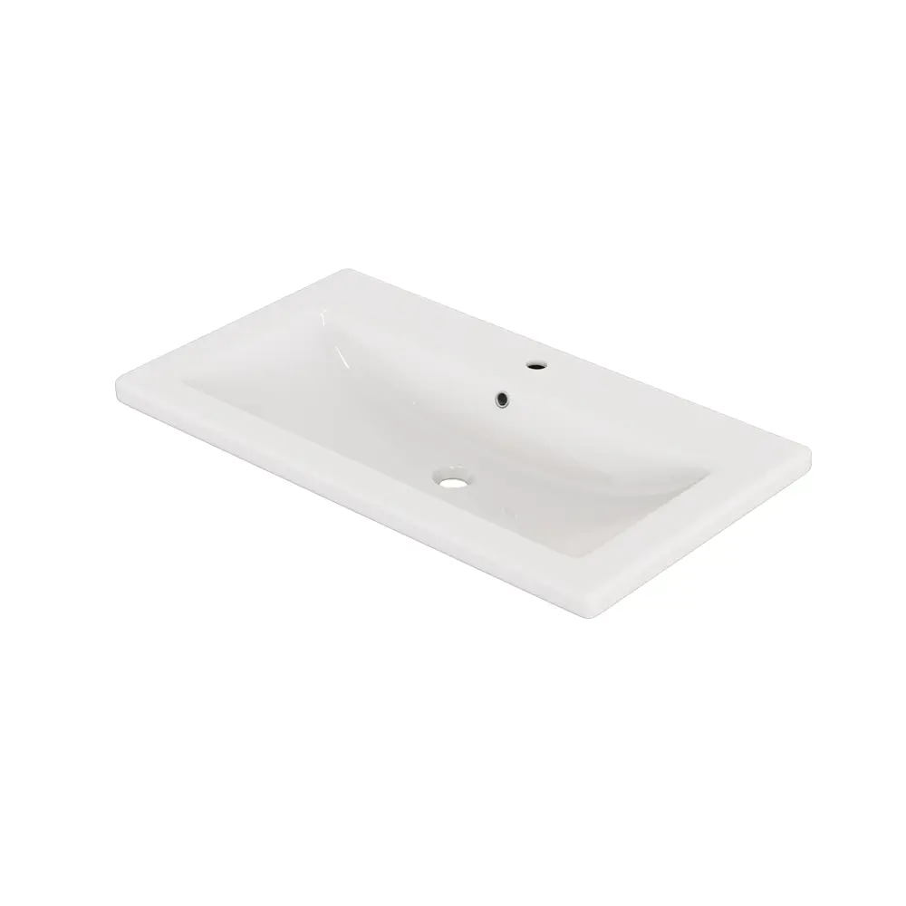 Фото 4 Тумба с раковиной Ruvann Aqvi 80 раковина Como 80 напольная цвет Голд крафт