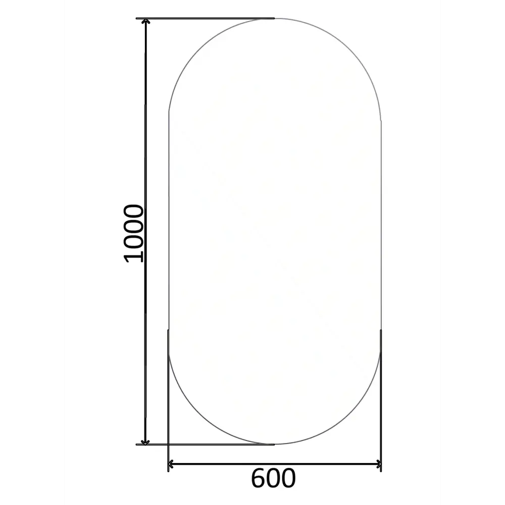 Фото 6 Зеркало для ванной Topline On TLONP-60OVZE с подсветкой 60x100см