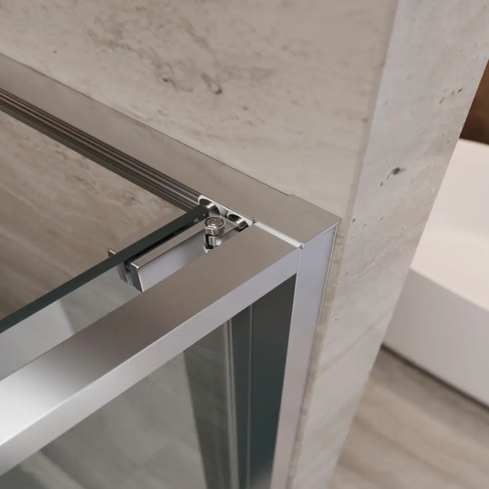 Фото 6 Душевая дверь Cezares LUX-B-FS-1-80-C-CR 80см раздвижная стекло прозрачное