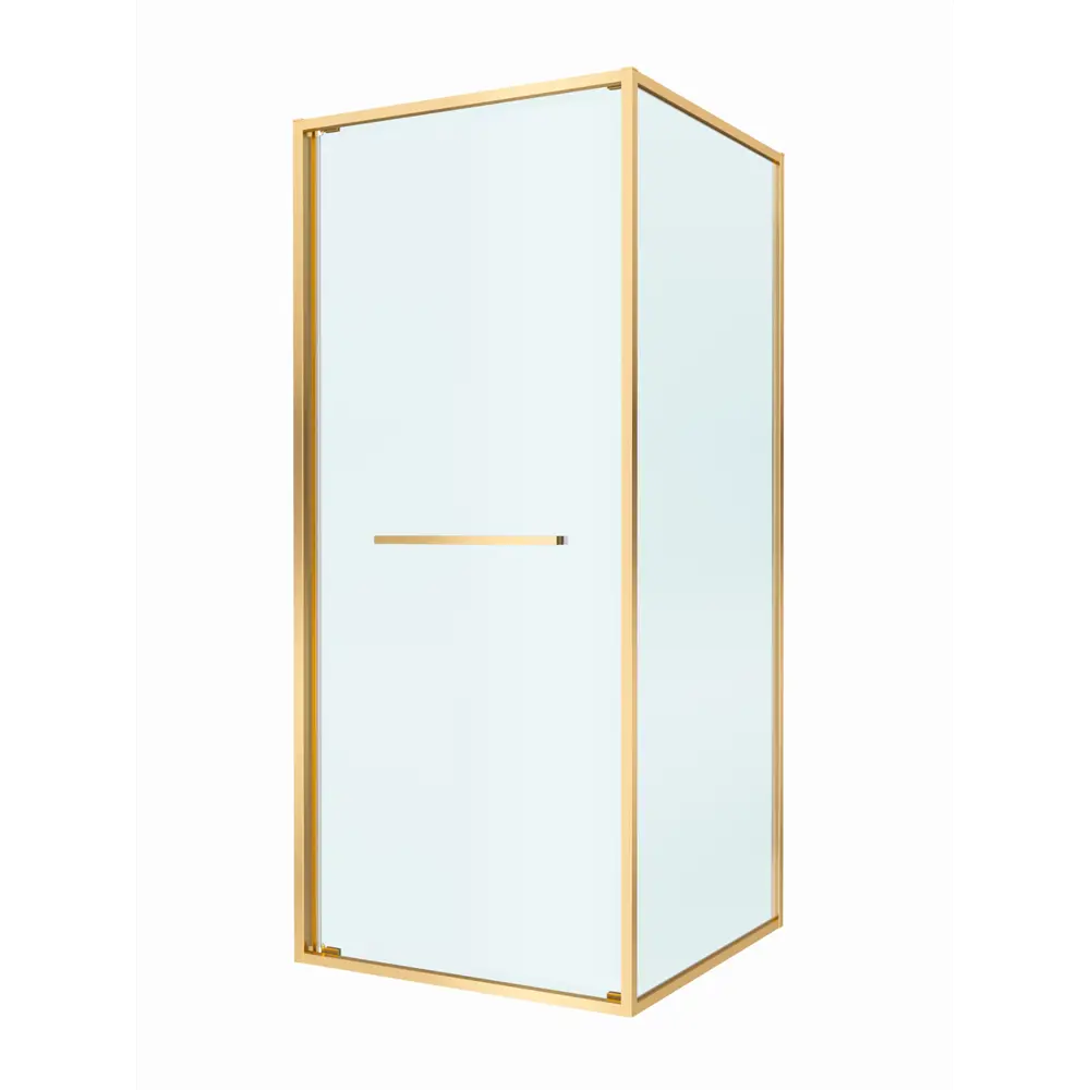 Фото 5 Душевой уголок Cezares LUX LUX-A-FS-1-90-C-BORO квадратная 90x90см золото профиль эффект стекла прозрачный