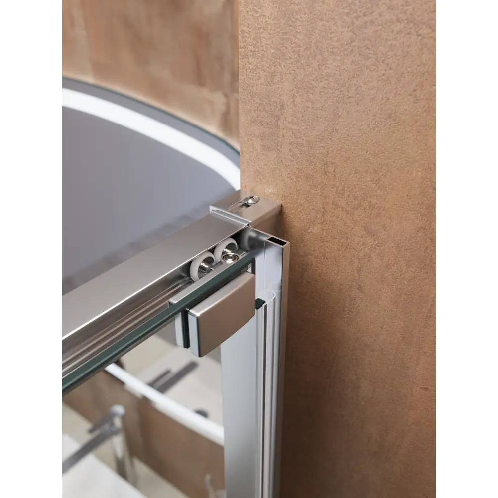 Фото 7 Душевой уголок Cezares LUX LUX-AH-FS-1-80/100-C-CR прямоугольная 80x100см хромированный профиль эффект стекла прозрачный