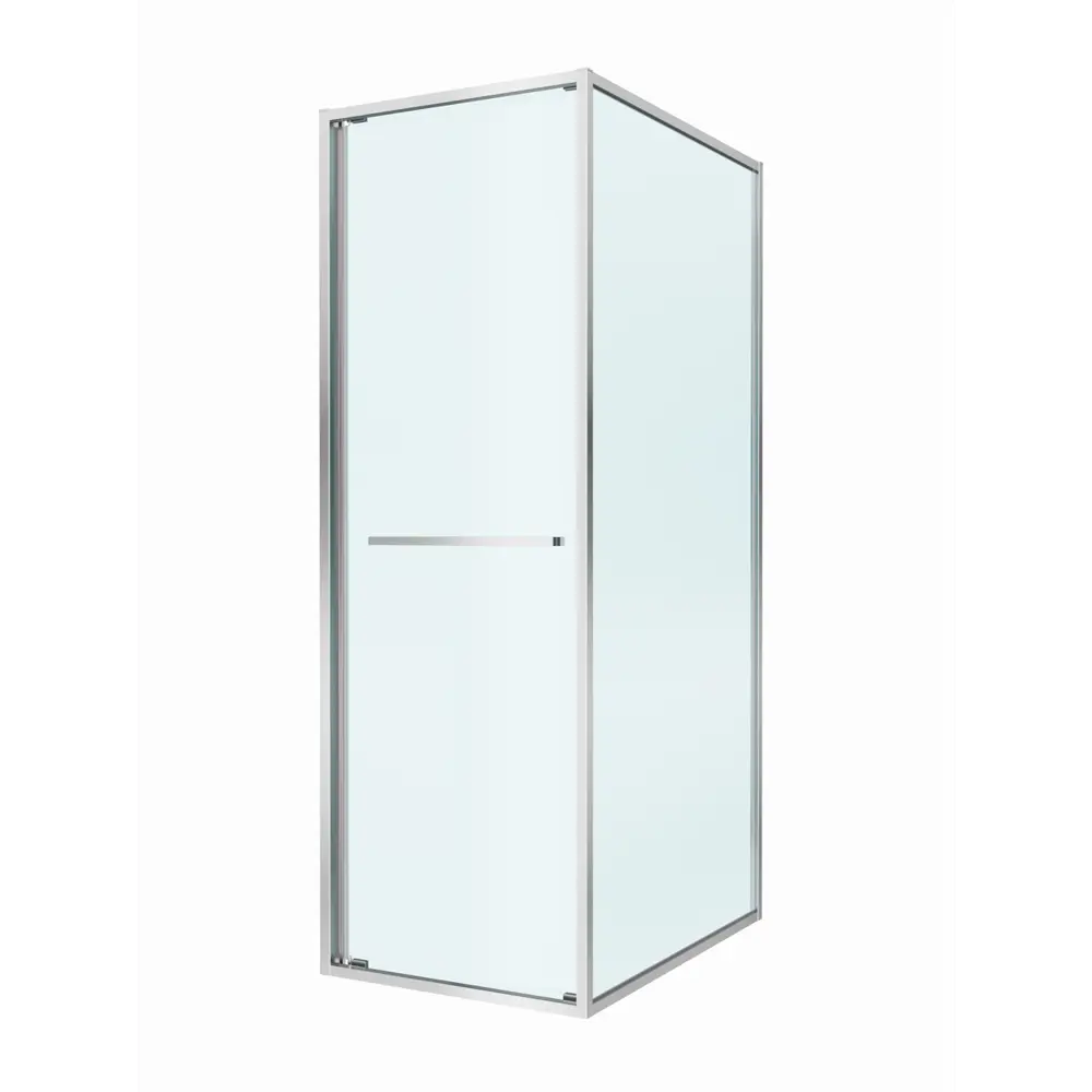 Фото 5 Душевой уголок Cezares LUX LUX-AH-FS-1-80/100-C-CR прямоугольная 80x100см хромированный профиль эффект стекла прозрачный