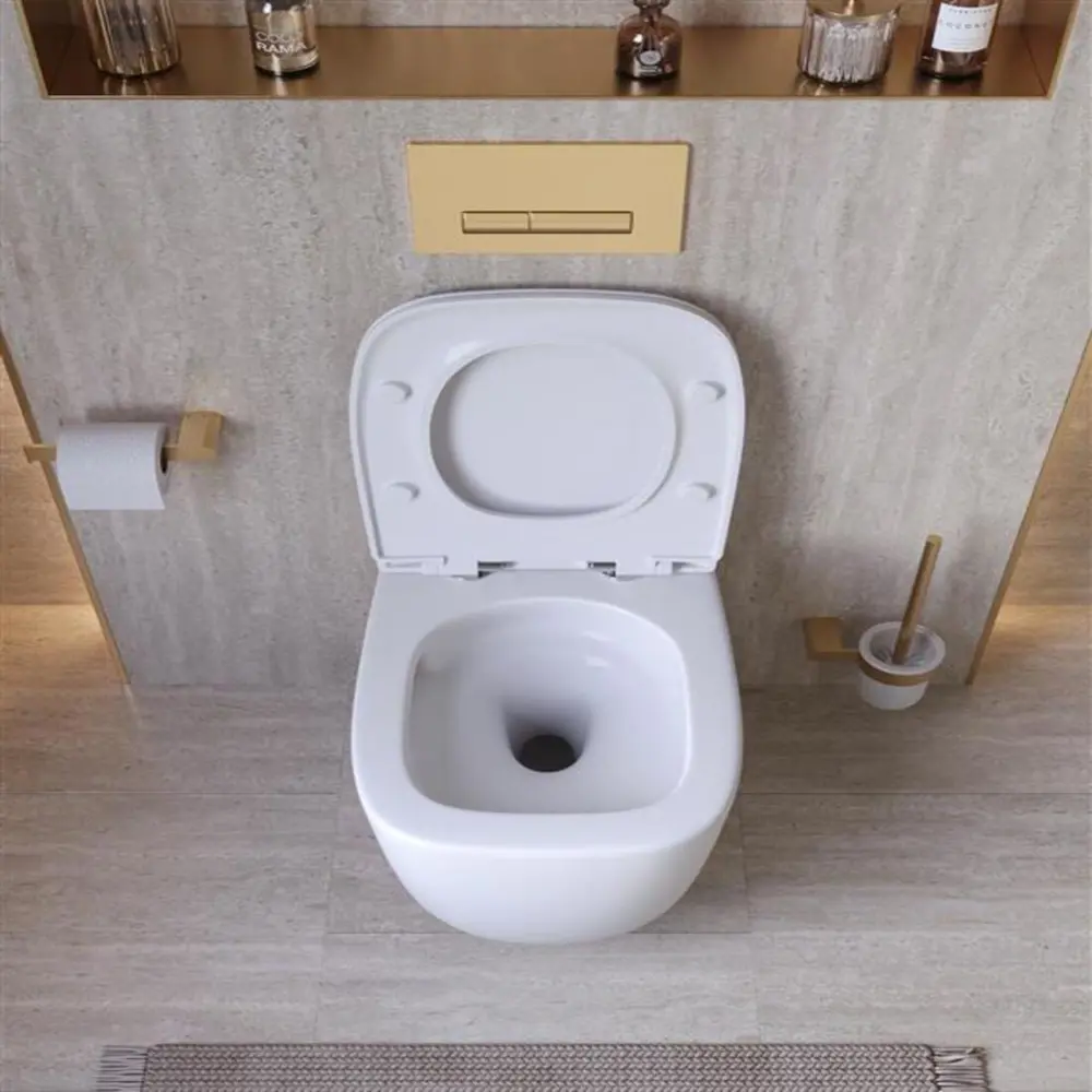 Фото 5 Унитаз подвесной Cezares CZR-380-TH-TOR/SC безободковый с сиденьем микролифт