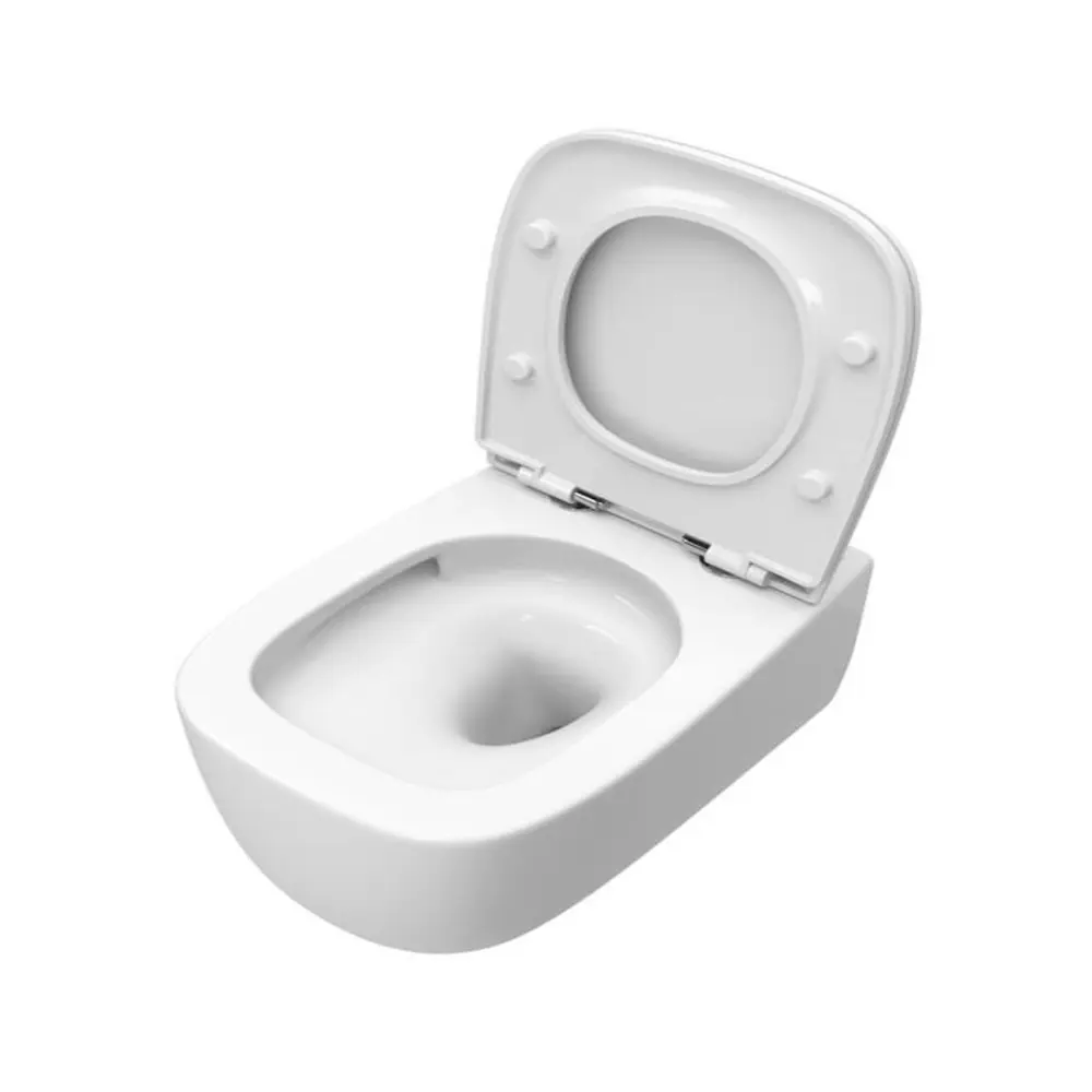 Фото 11 Унитаз подвесной Cezares CZR-380-TH-TOR/SC безободковый с сиденьем микролифт