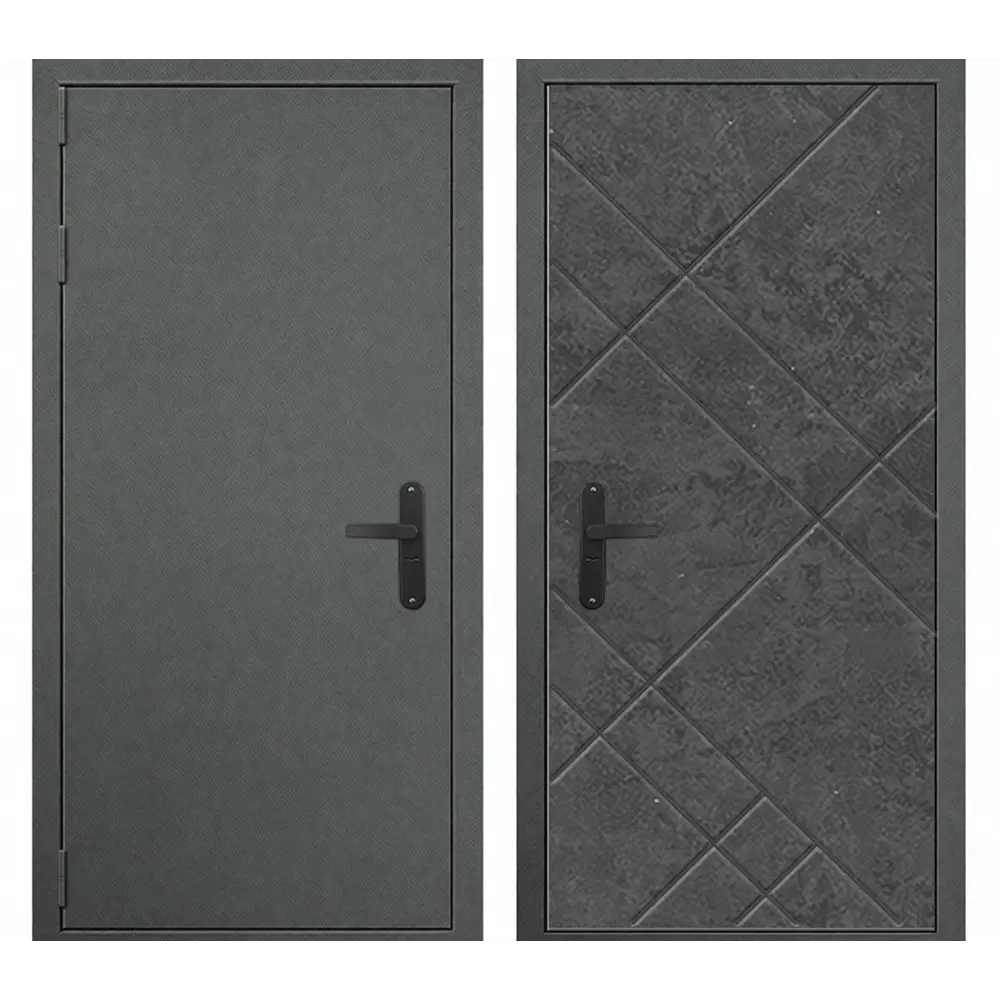 Фото Входная дверь Такт-тайм Термо Лайт 1 левый 180x95см цвет крокодил серый/камень серый