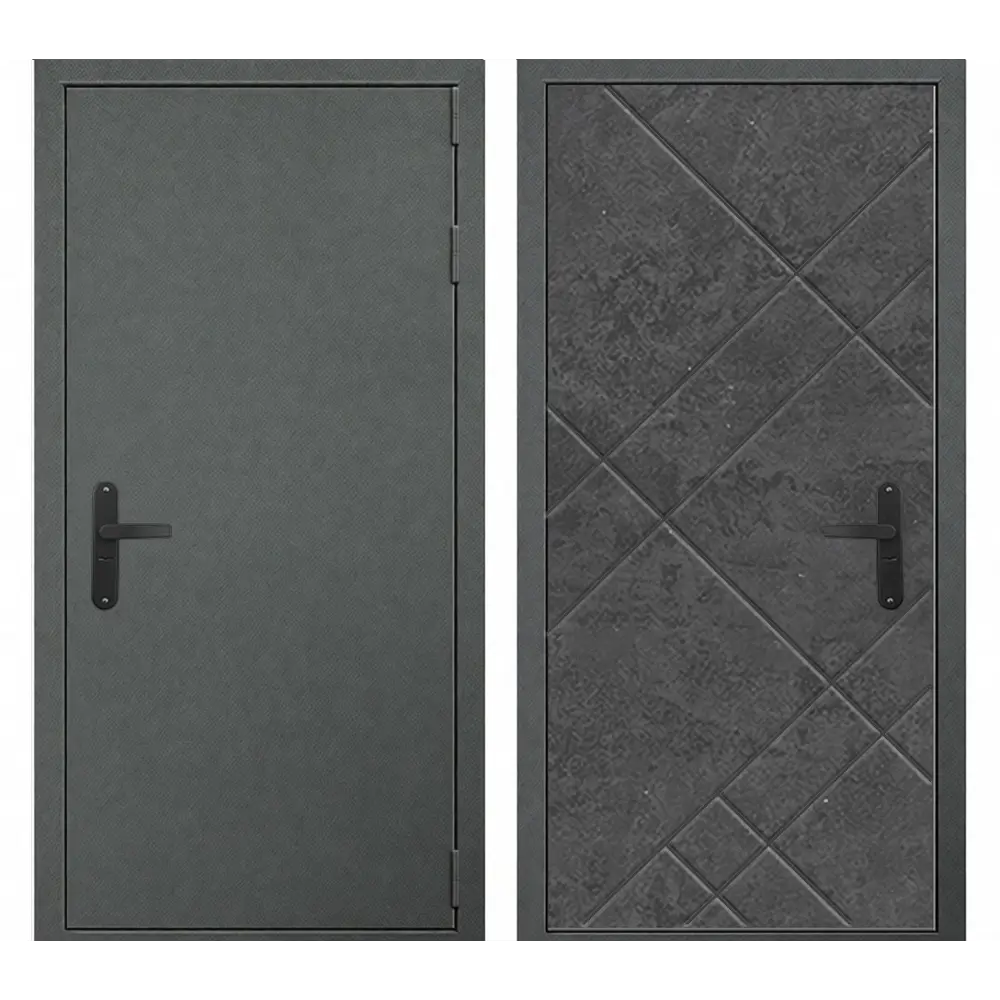 Фото Входная дверь Такт-тайм Термо Лайт 1 правый 220x70см цвет крокодил серый/камень серый