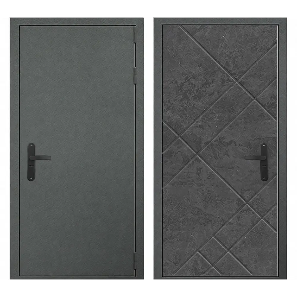 Фото Входная дверь Такт-тайм Термо Лайт 1 правый 220x95см цвет крокодил серый/камень серый