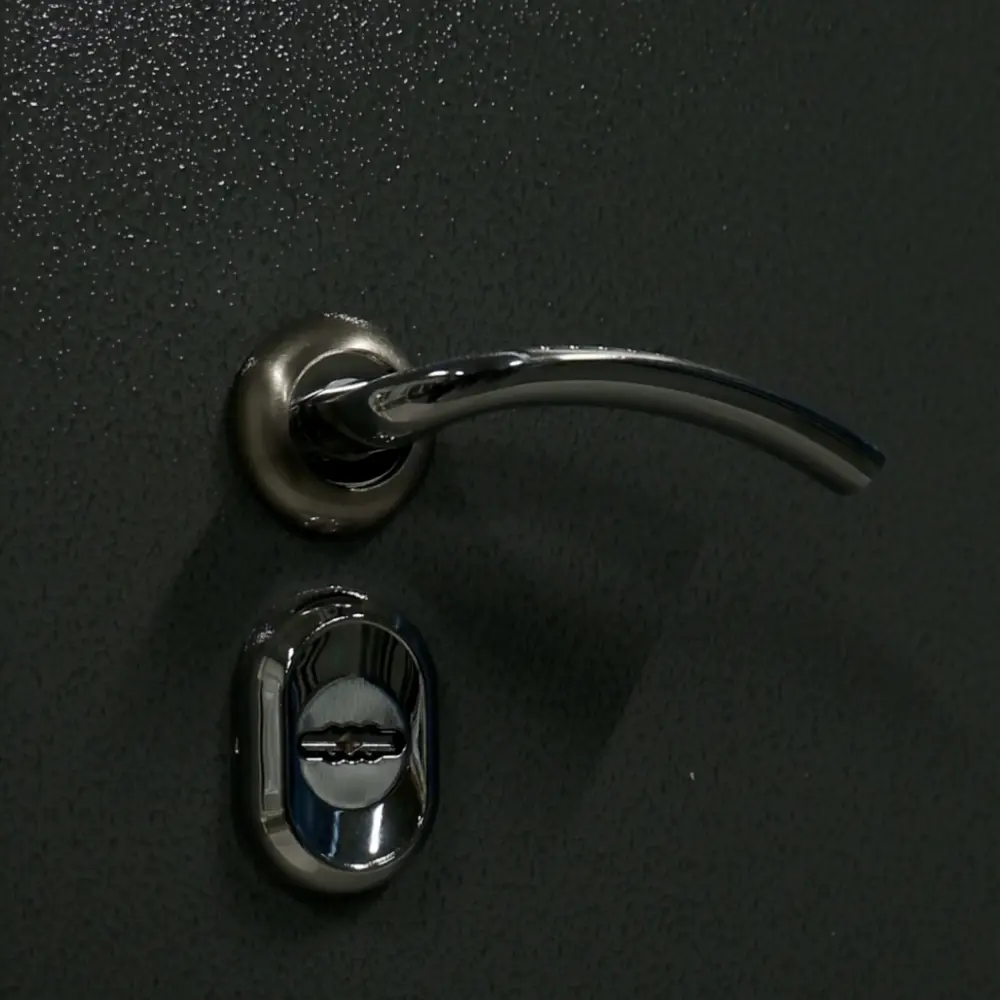 Фото 3 Входная дверь Такт-тайм Термо Лайт 3 левый 200x90см цвет антик серый/лиственница сибиу с зеркалом