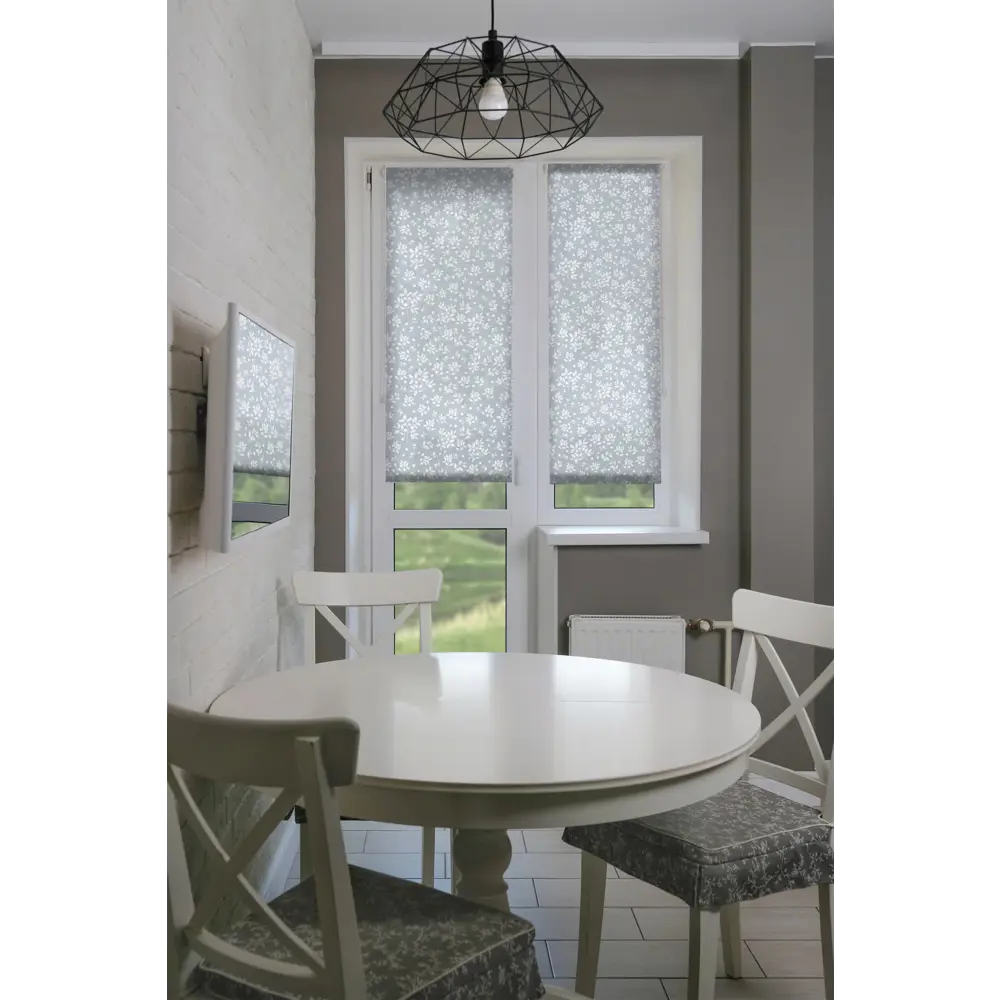 Фото 9 Рулонная штора Prakto Print 70x160 см цвет черника/голубой Фото 9 Рулонная штора Prakto Print 70x160 см цвет черника/голубой