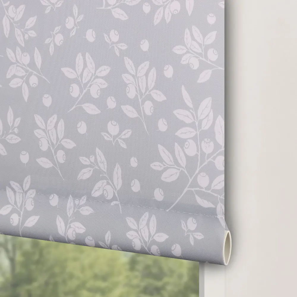 Фото 7 Рулонная штора Prakto Print 160x175 см цвет черника/голубой