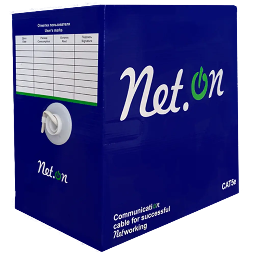 Фото 5 Кабель Net.on FTP 5e 4x2хAWG24 CCA ПВХ внутренний 305 м Фото 5 Кабель Net.on FTP 5e 4x2хAWG24 CCA ПВХ внутренний 305 м