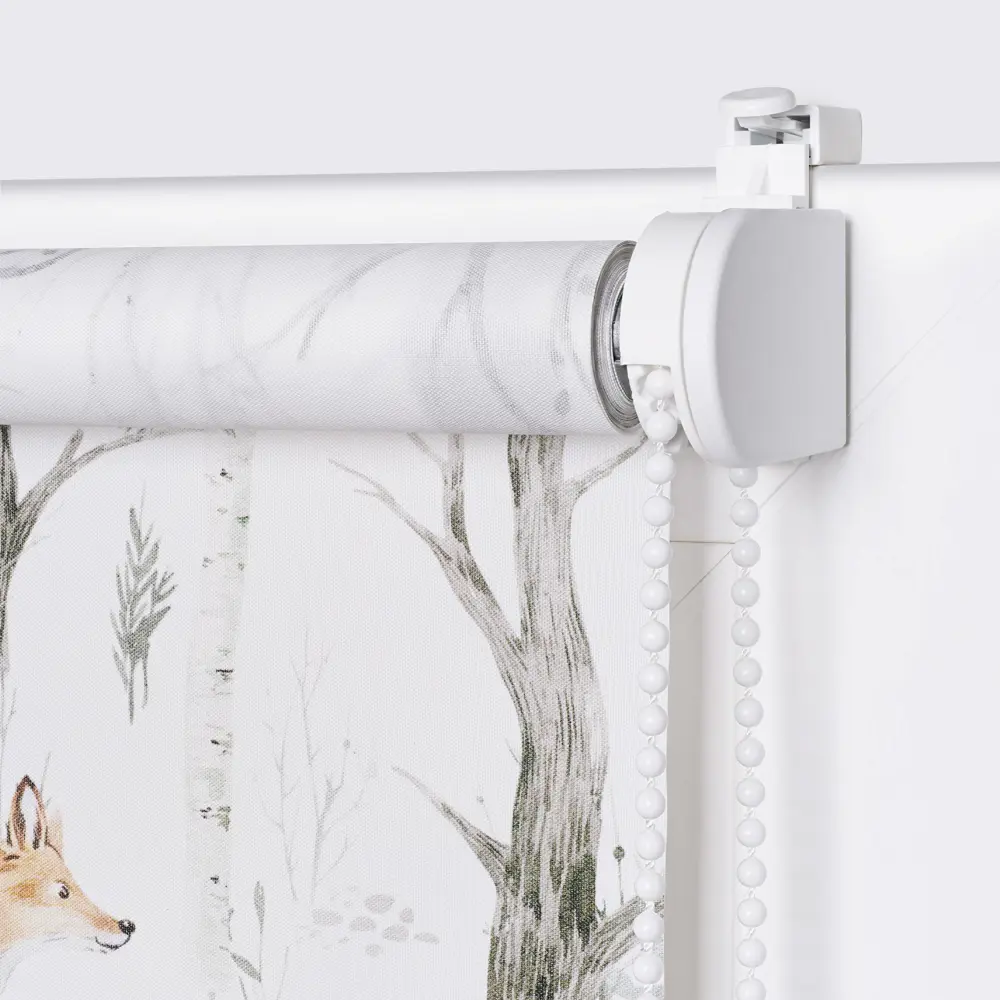 Фото 5 Рулонная штора Prakto Лесные друзья9403217701, 70x160см, цвет белый Фото 5 Рулонная штора Prakto Лесные друзья9403217701, 70x160см, цвет белый