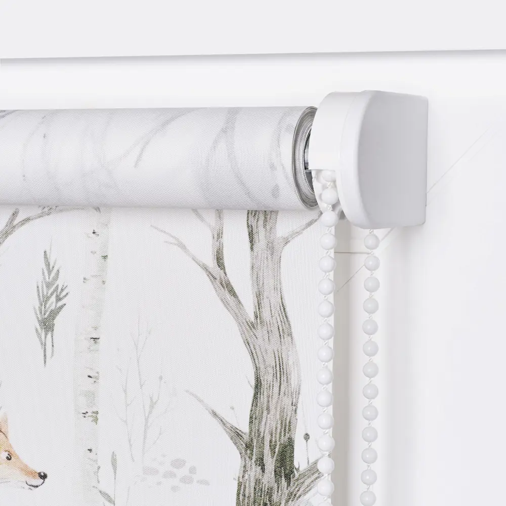 Фото 6 Рулонная штора Prakto Лесные друзья9403217701, 70x160см, цвет белый Фото 6 Рулонная штора Prakto Лесные друзья9403217701, 70x160см, цвет белый