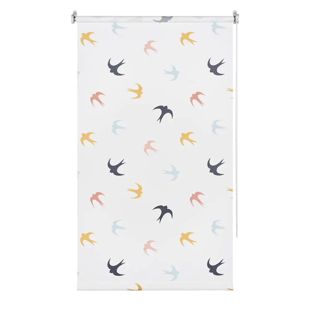 Фото Рулонная штора Prakto PRINT 90x160 см цвет синий/белый/желтый Фото Рулонная штора Prakto PRINT 90x160 см цвет синий/белый/желтый