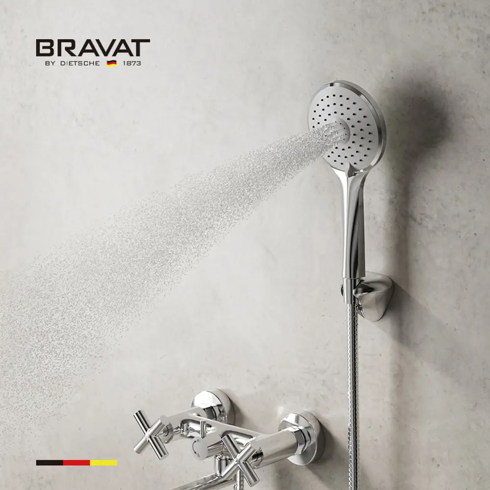 Фото 5 Смеситель для ванны BRAVAT F6803934CP-B-SW однорычажный цвет хром Фото 5 Смеситель для ванны BRAVAT F6803934CP-B-SW однорычажный цвет хром