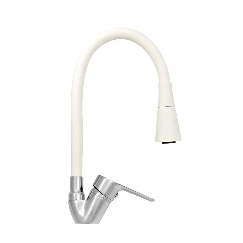 Фото 13 Смеситель для кухни однорычажный Juguni 0402.147 высота 20 см цвет белый Фото 13 Смеситель для кухни однорычажный Juguni 0402.147 высота 20 см цвет белый