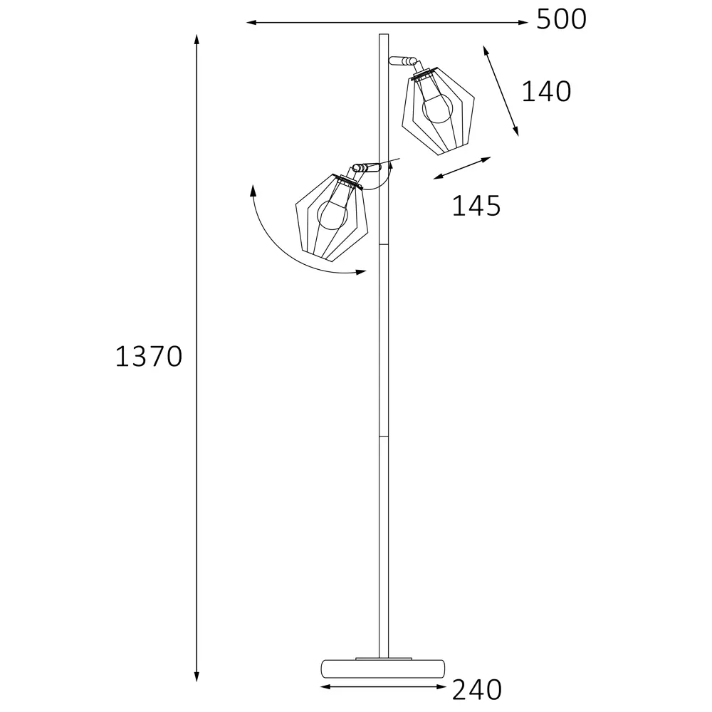 Фото 12 Торшер Россвет Гранж РС21384 цвет черный Фото 12 Торшер Россвет Гранж РС21384 цвет черный