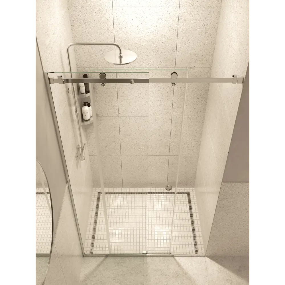 Фото 4 Душевая перегородка H.A.G Vision 1400 CP 140x200см хромированный профиль закалённое стекло 8мм Фото 4 Душевая перегородка H.A.G Vision 1400 CP 140x200см хромированный профиль закалённое стекло 8мм