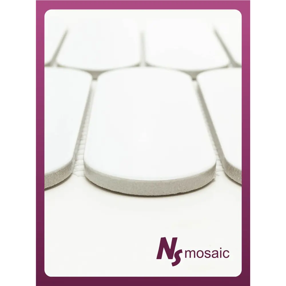 Фото 5 Декоративная мозаика Nsmosaic P-559 NS08PL0207nsk 27.6x29см цвет Белый Фото 5 Декоративная мозаика Nsmosaic P-559 NS08PL0207nsk 27.6x29см цвет Белый