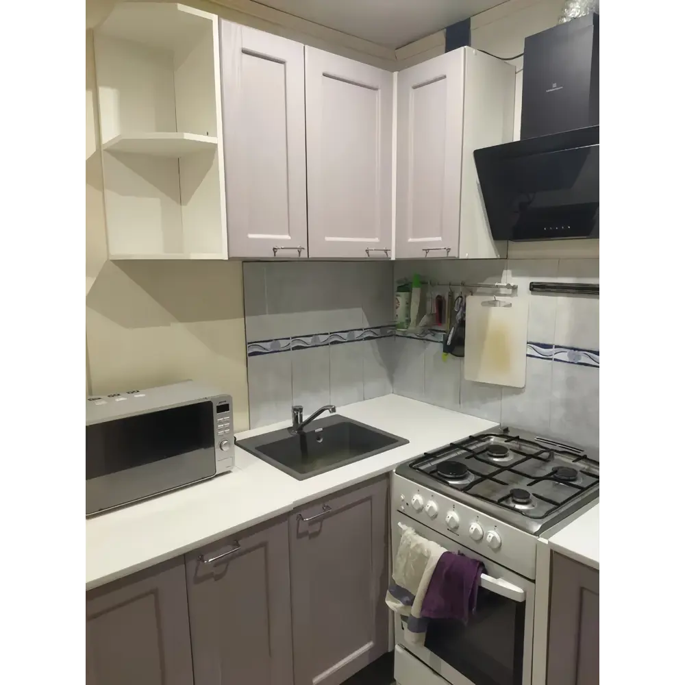 Фото 4 Навесной шкаф Нева 30x67x30 см фасад МДФ цвет лаванда Фото 4 Навесной шкаф Нева 30x67x30 см фасад МДФ цвет лаванда