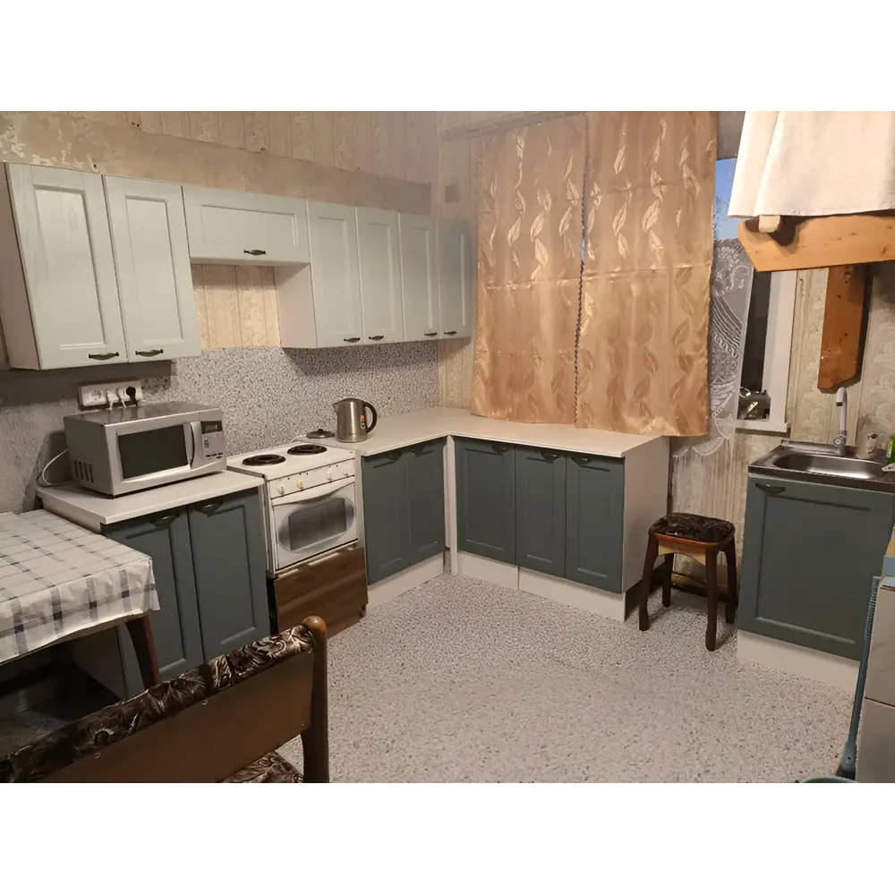 Фото 4 Напольный шкаф Нева Н 800 80x85x60 см фасад МДФ цвет мятный