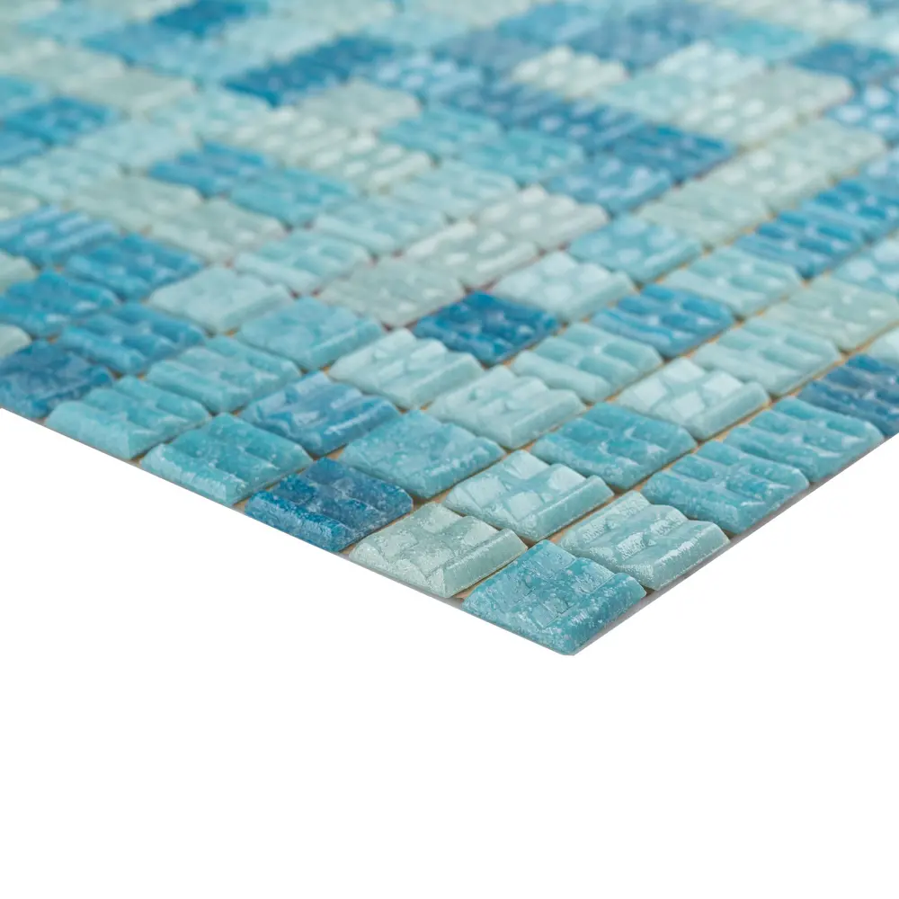 Фото 3 Мозаика стеклянная Керамоград Kg302p_01 30.5x30.5 см цвет синий